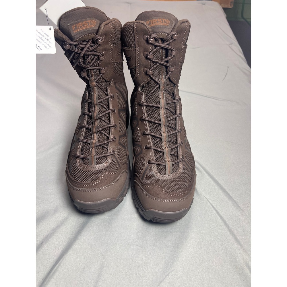 First Tactical Mens 7 Inch Operator Boot STS Burro Brown 165919 Size 8.5